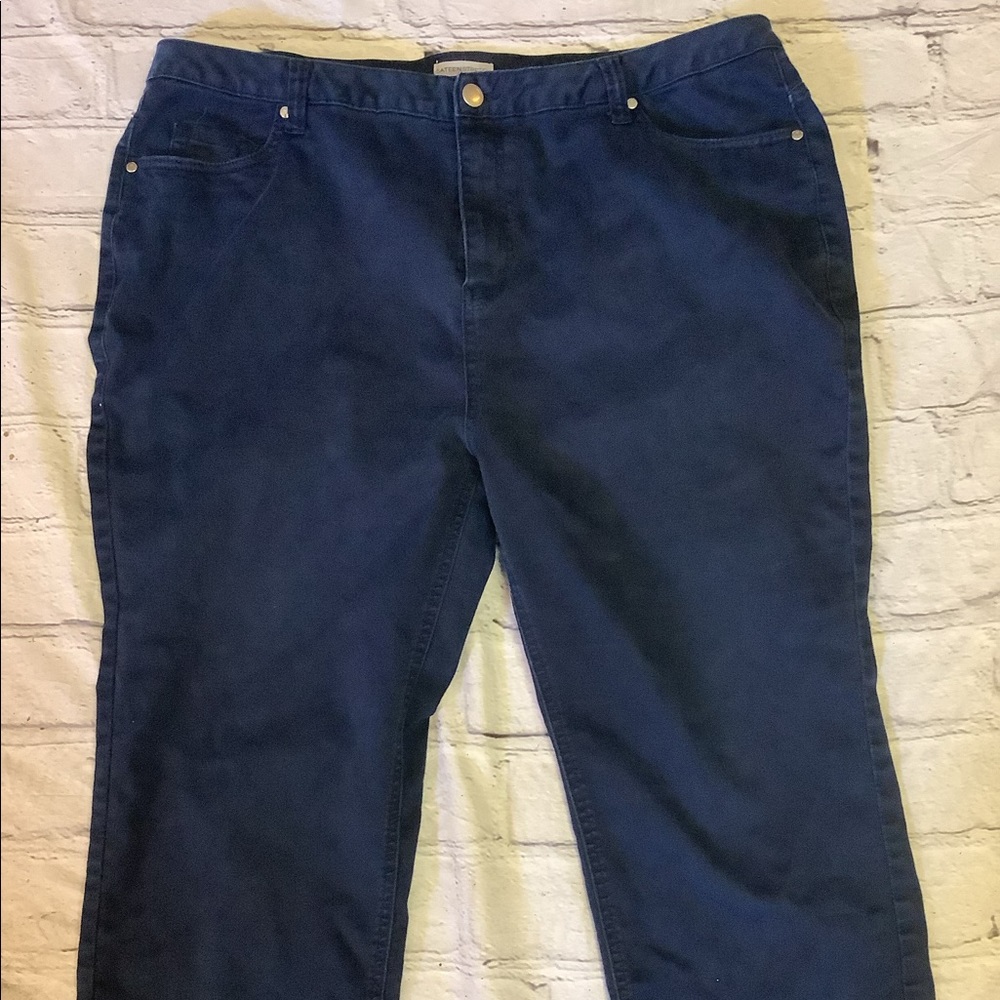 CATHRINES SATEEN STRETCH PANTS.